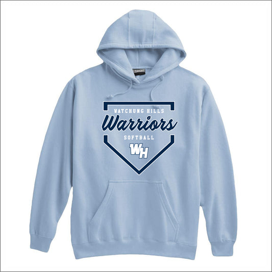 WH Warriors Softball Super Heavyweight Hooded Sweatshirt