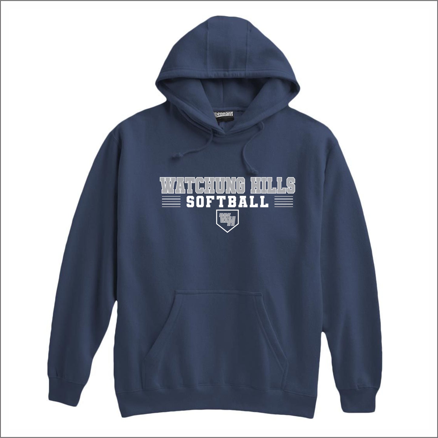 WH Warriors Softball Super Heavyweight Hooded Sweatshirt