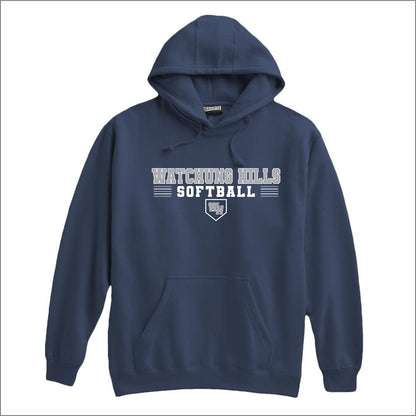 WH Warriors Softball Super Heavyweight Hooded Sweatshirt