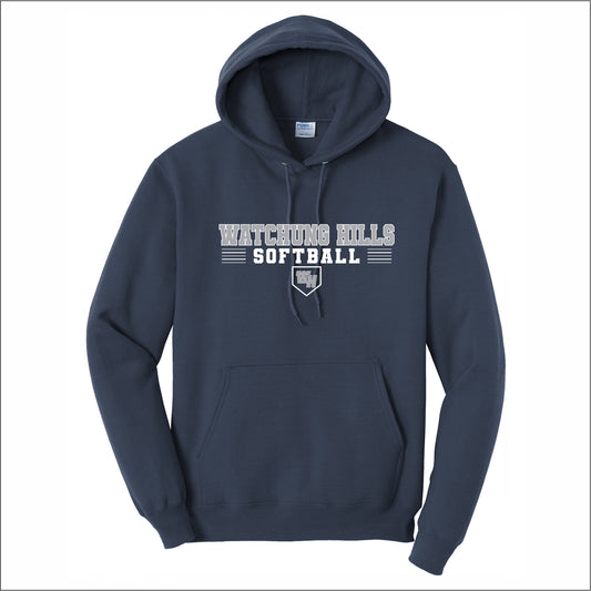 WH Warriors Softball Hooded Sweatshirt