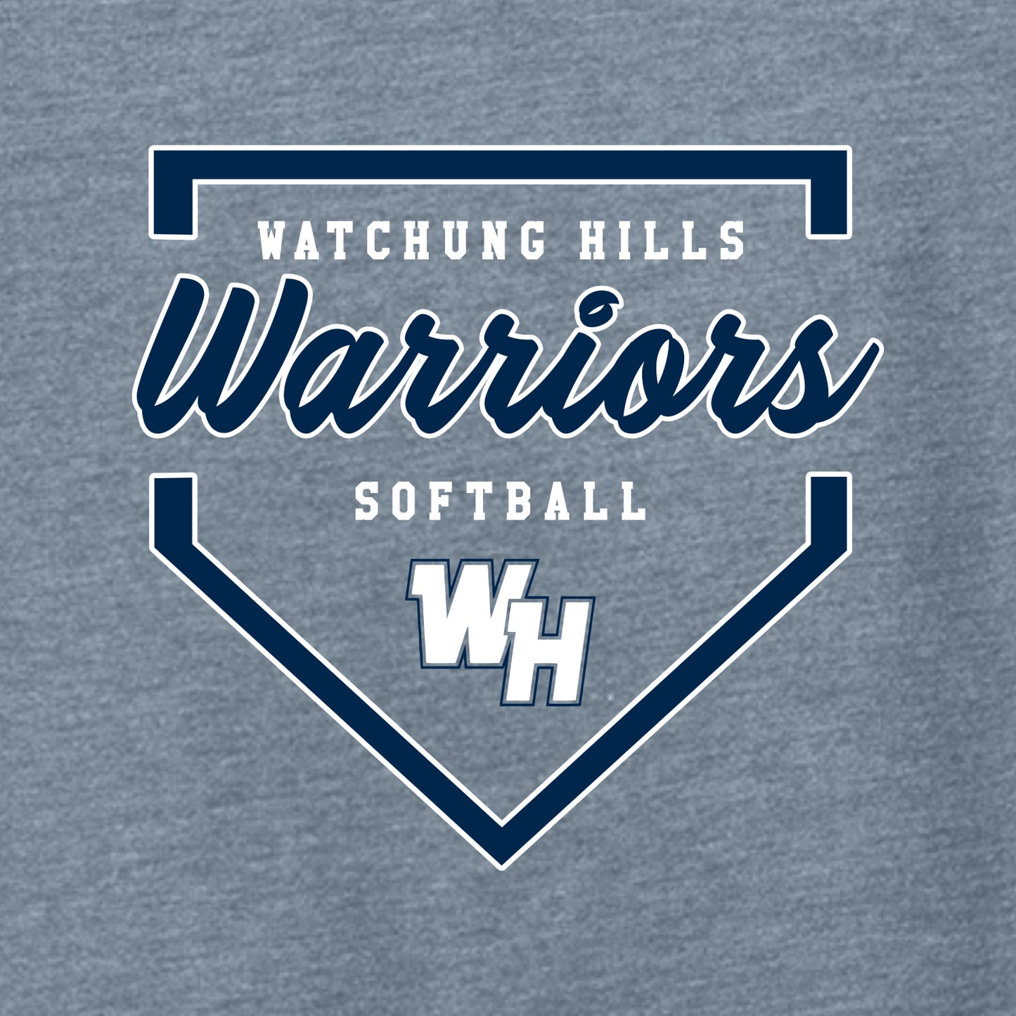 WH Warriors Softball Ladies Featherweight French Terry Crewneck