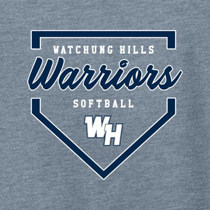 WH Warriors Softball Ladies Featherweight French Terry Crewneck