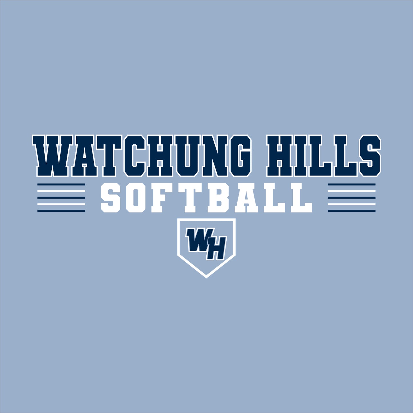 WH Warriors Softball Super Heavyweight Hooded Sweatshirt