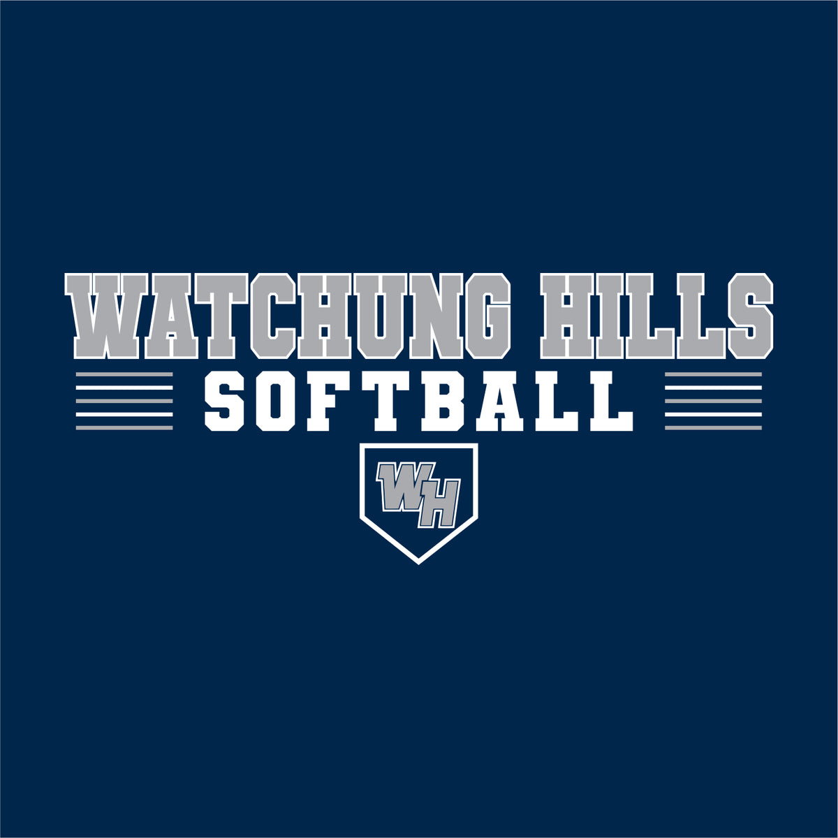 WH Warriors Softball Hooded Sweatshirt