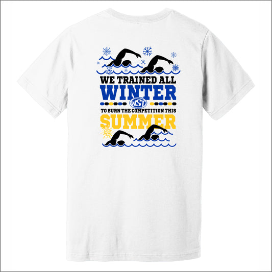 Winchester Swim Team Heathered Soft Jersey Short Sleeve T-shirt