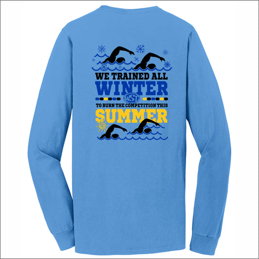 Winchester Swim Team Garment-Dyed Long Sleeve T-shirt