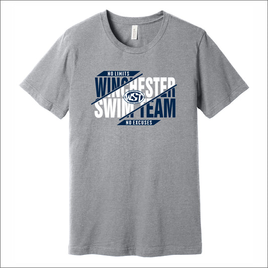 Winchester Swim Team Heathered Soft Jersey T-shirt