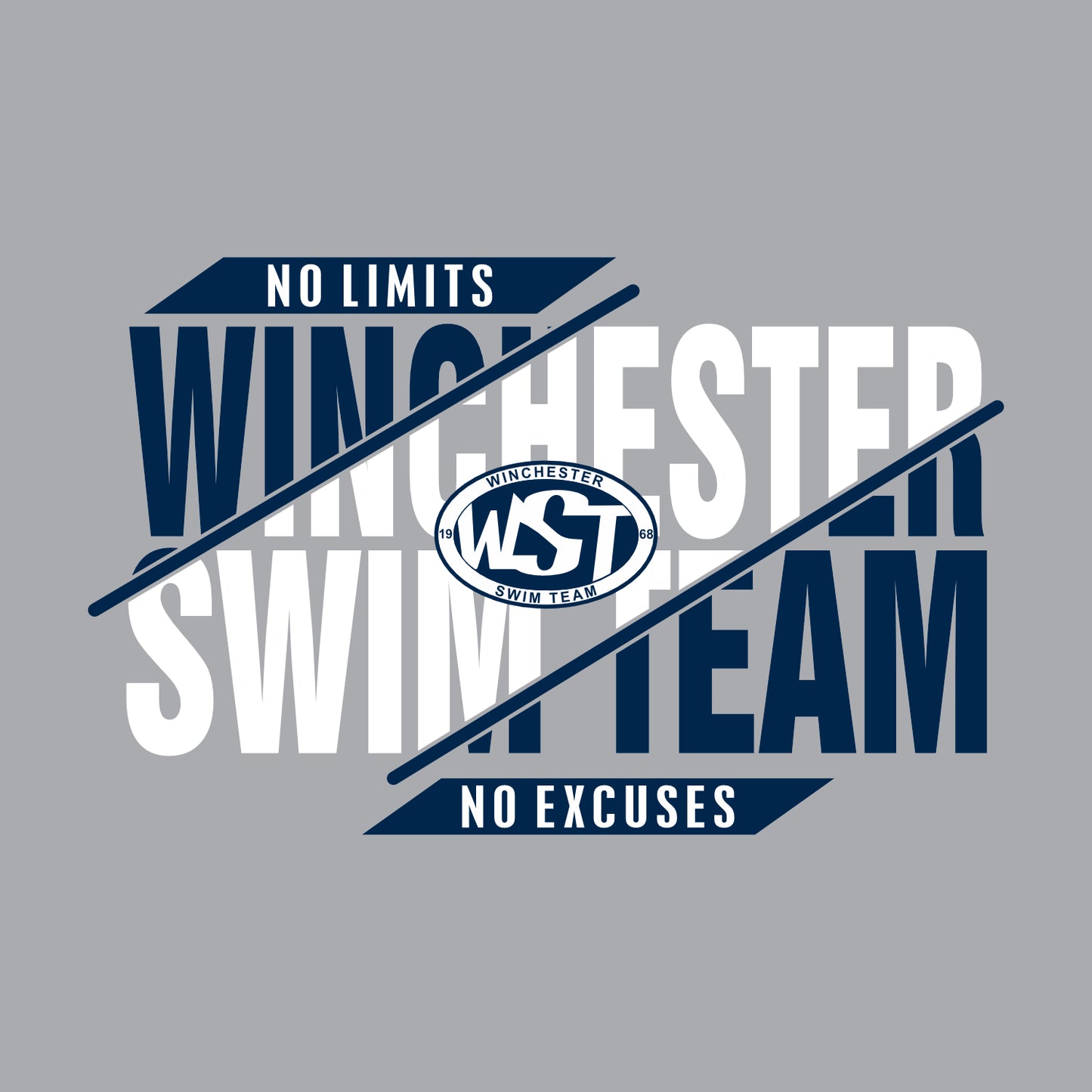 Winchester Swim Team Heathered Soft Jersey T-shirt