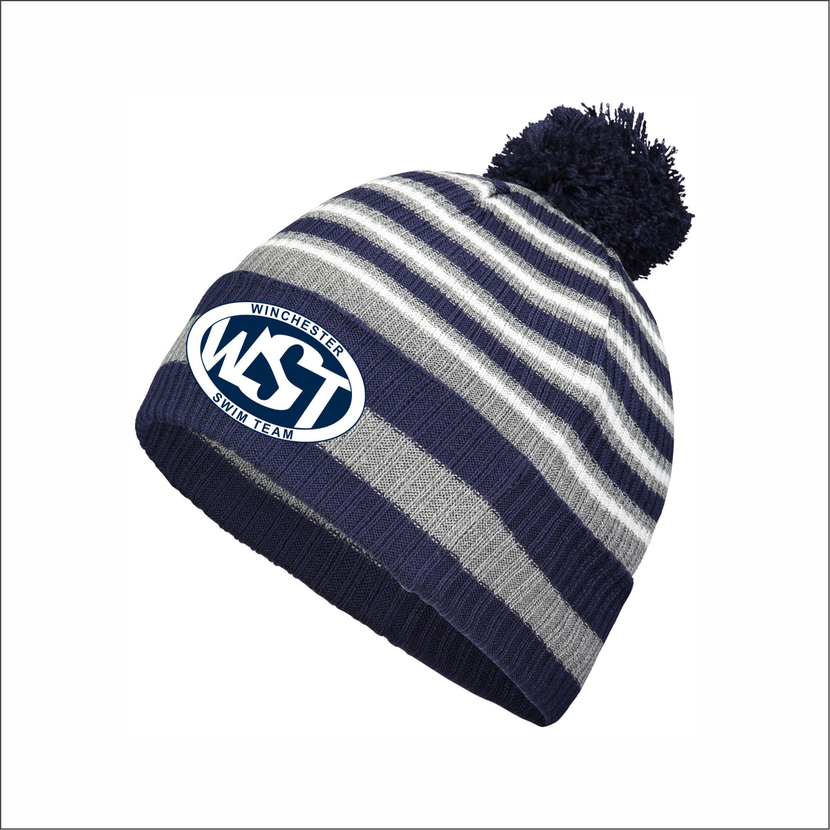 Winchester Swim Team Spirit Pom Beanie