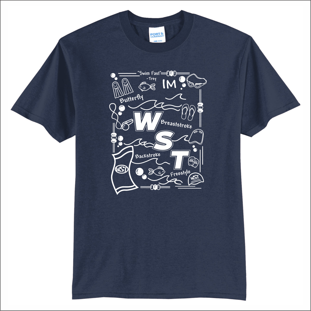 Winchester Swim Team 50/50 Short Sleeve T-shirt