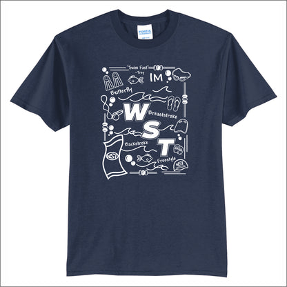 Winchester Swim Team 50/50 Short Sleeve T-shirt