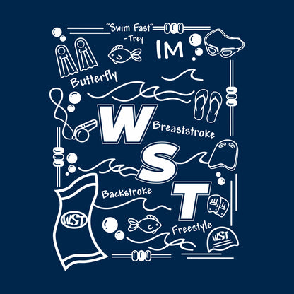 Winchester Swim Team 50/50 Short Sleeve T-shirt
