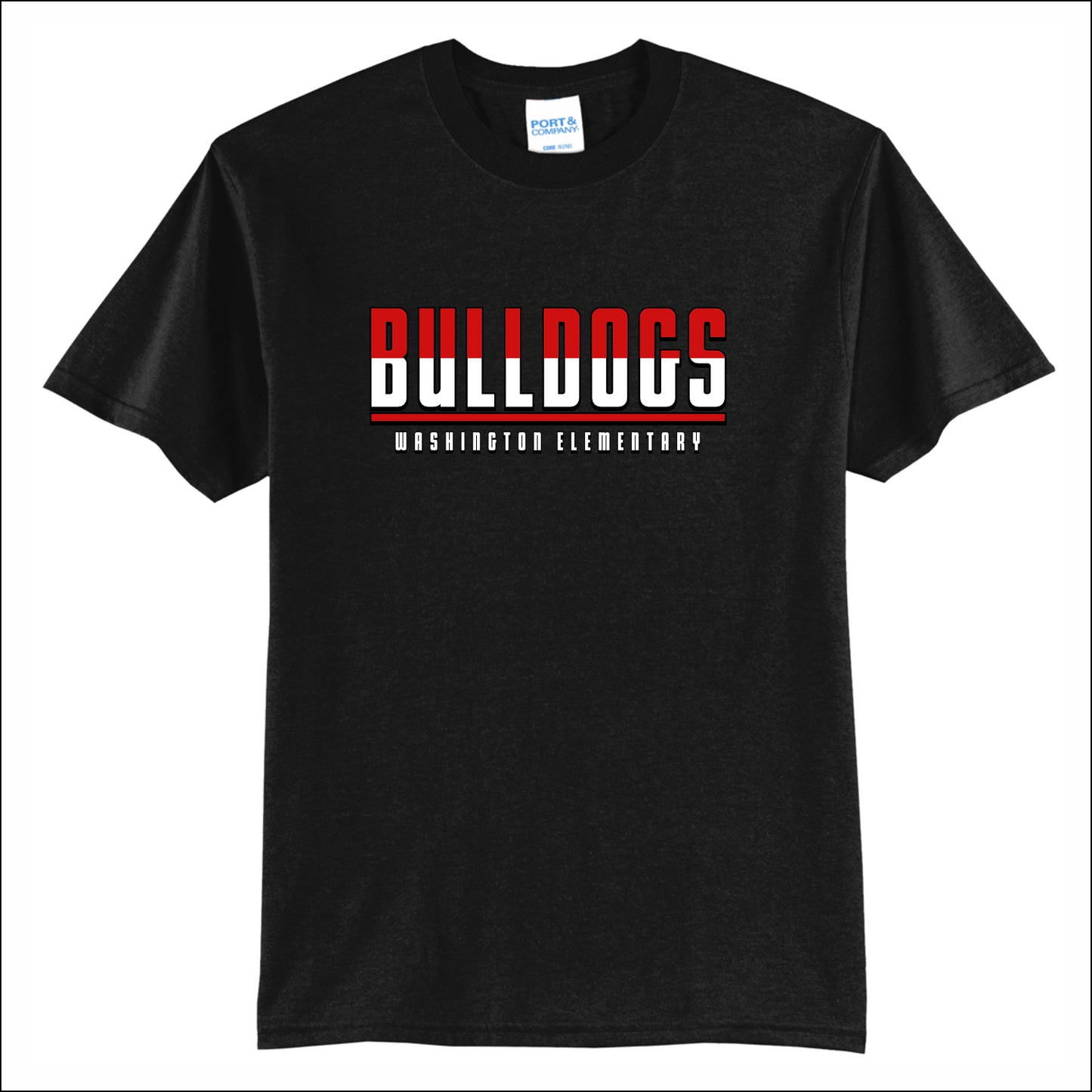 Washington Bulldogs Staff CA 50/50 Short Sleeve T-shirt