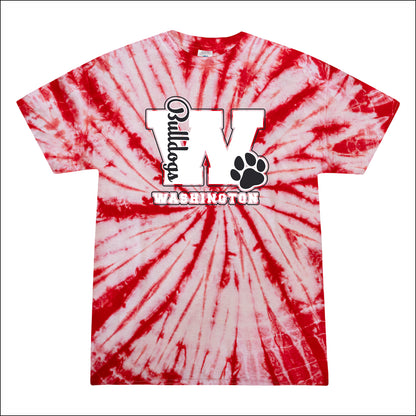 Washington Bulldogs Staff CA Tie-Dye T-shirt - Design A