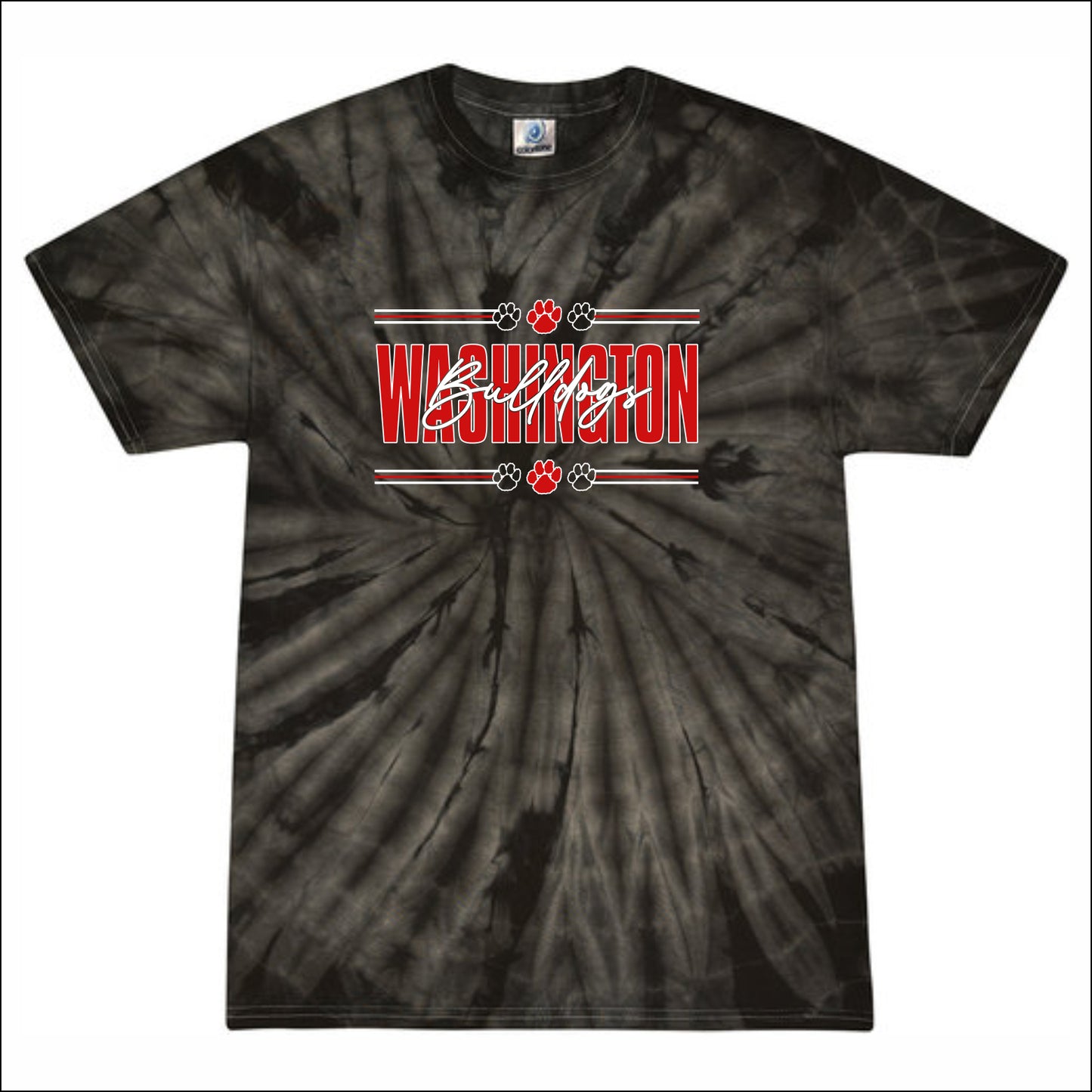 Washington Bulldogs Staff CA Tie-Dye T-shirt - Design B