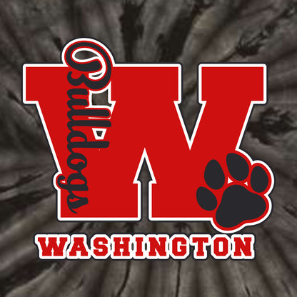 Washington Bulldogs Staff CA Tie-Dye T-shirt - Design A