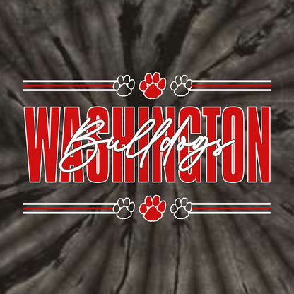 Washington Bulldogs Staff CA Tie-Dye T-shirt - Design B