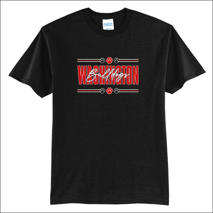 Washington Bulldogs Staff CA 50/50 Short Sleeve T-shirt - Design B