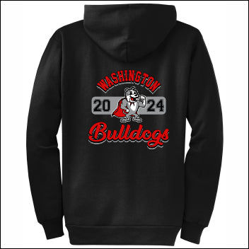 Washington Elem CA Full-Zip Hooded Sweatshirt - Design B