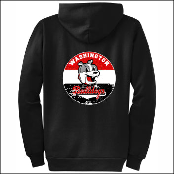 Washington Elem CA Full-Zip Hooded Sweatshirt - Design C