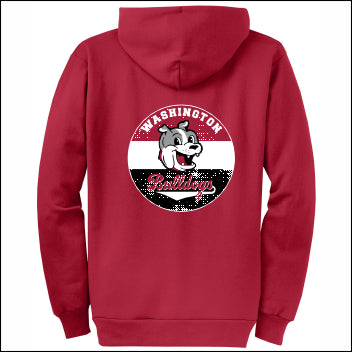 Washington Elem CA Full-Zip Hooded Sweatshirt - Design C