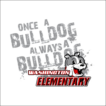 Washington Elem CA 3/4 Sleeve Baseball T-shirt - Design A