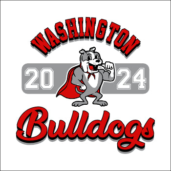 Washington Elem CA 3/4 Sleeve Baseball T-shirt - Design B