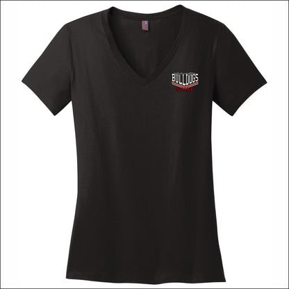 Washington Bulldogs Staff CA Ladies Perfect V-Neck T-shirt