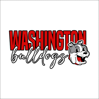 Washington Bulldogs Staff CA Tri-Blend 3/4 Sleeve Raglan Tee