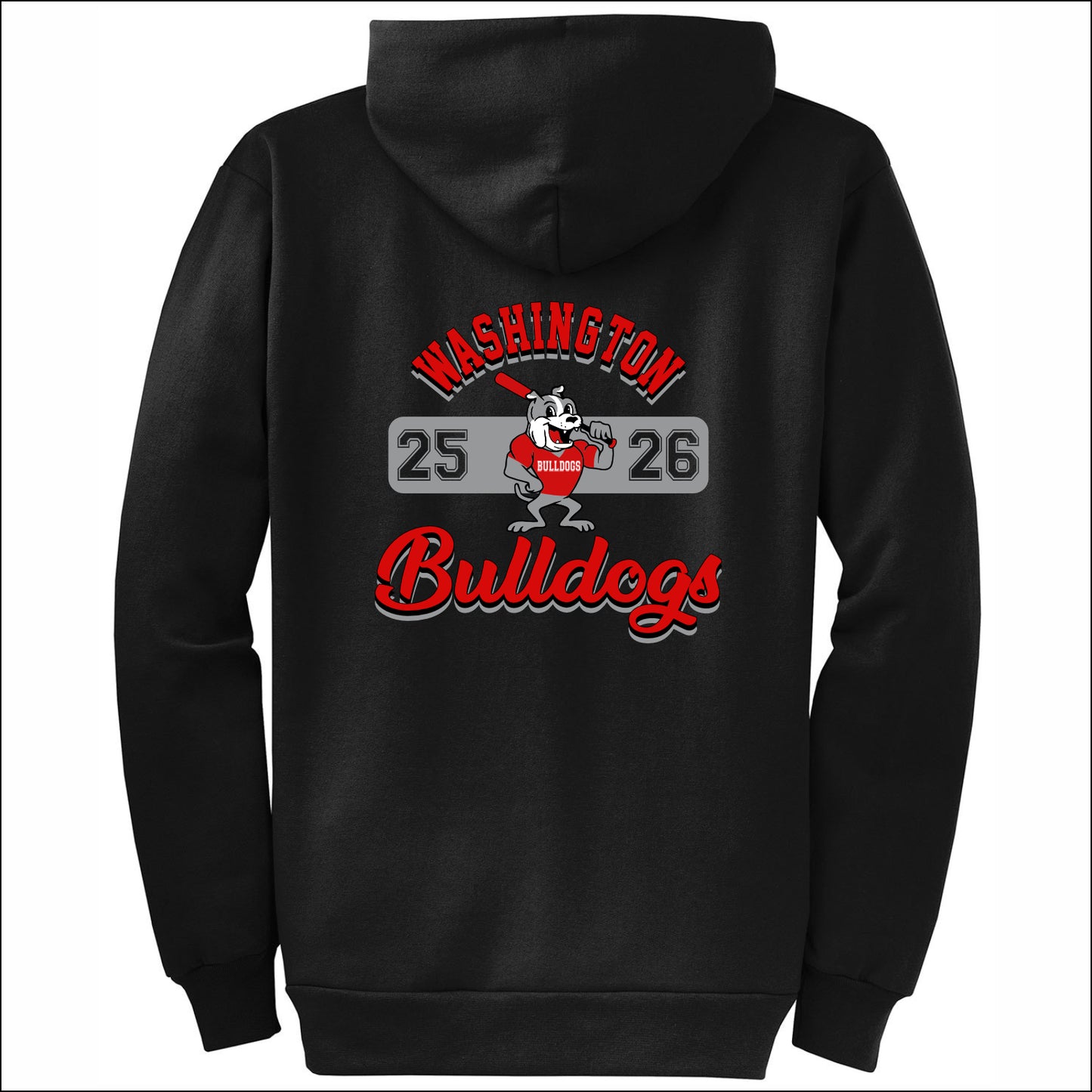 Washington Elem CA Full-Zip Hooded Sweatshirt - Design B