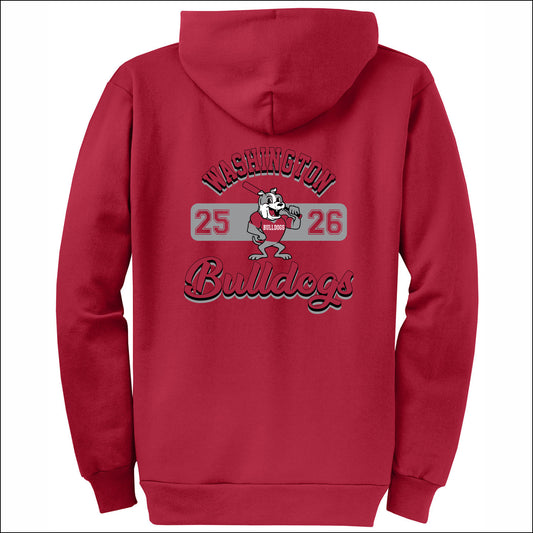 Washington Elem CA Full-Zip Hooded Sweatshirt - Design B