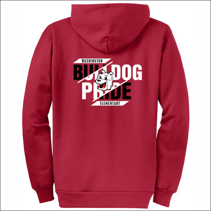 Washington Elem CA Full-Zip Hooded Sweatshirt - Design C