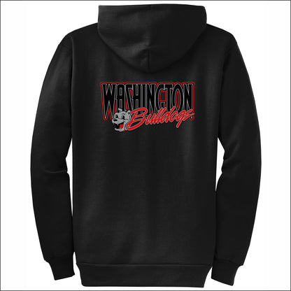 Washington Elem CA Full-Zip Hooded Sweatshirt - Design D