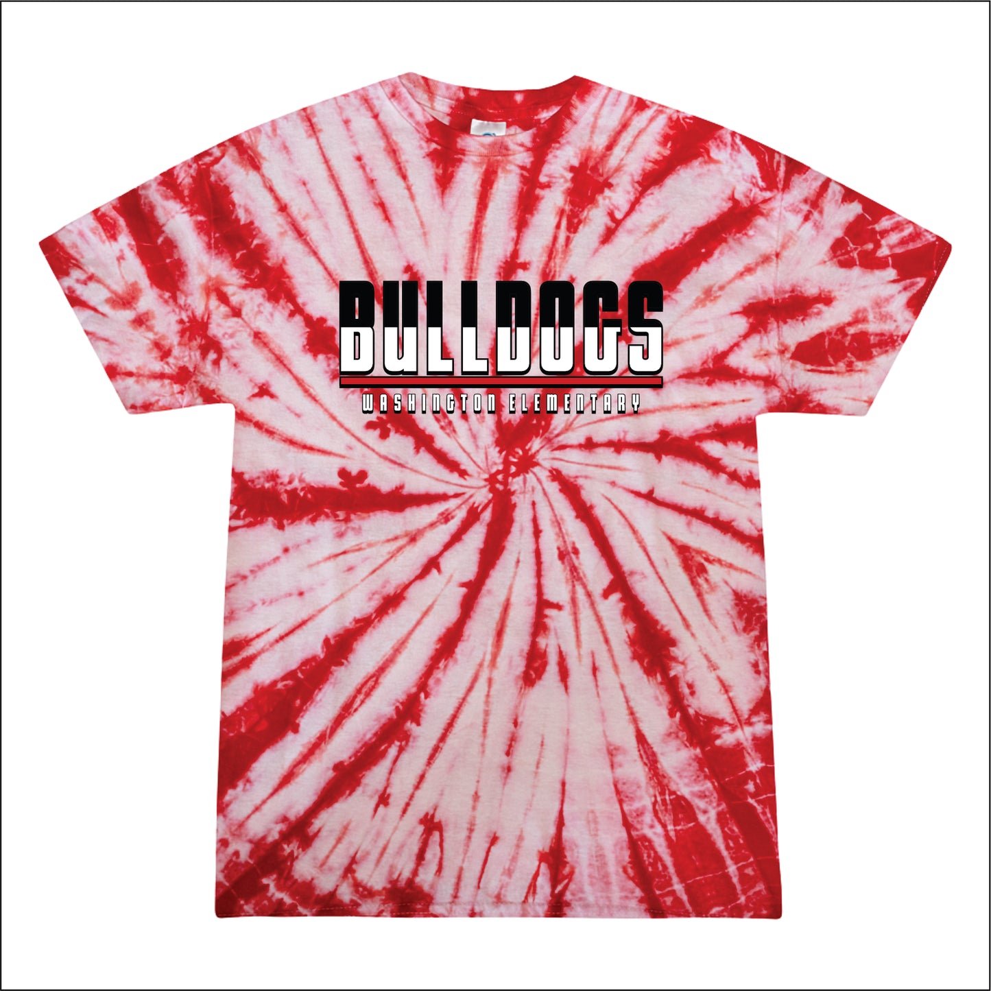 Washington Bulldogs Staff CA Tie-Dye T-shirt