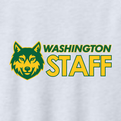 Washington Wolves Staff Sponge Fleece Raglan Crewneck Sweatshirt