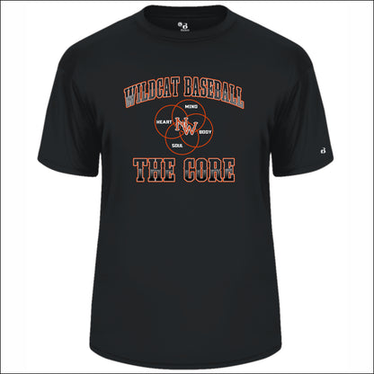 NCWHS Baseball B-Core Sport Shoulder T-Shirt