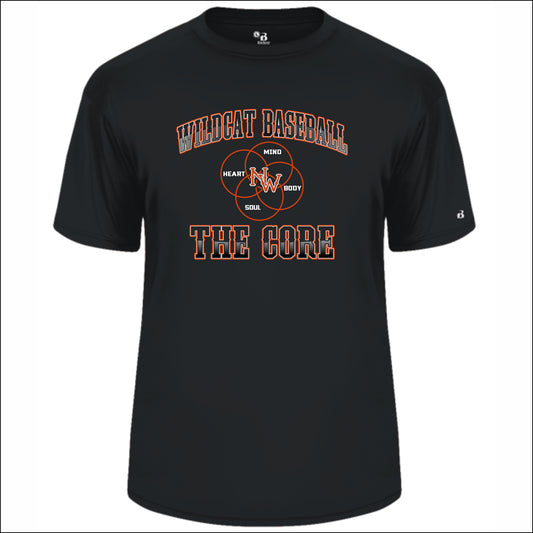 NCWHS Baseball B-Core Sport Shoulder T-Shirt
