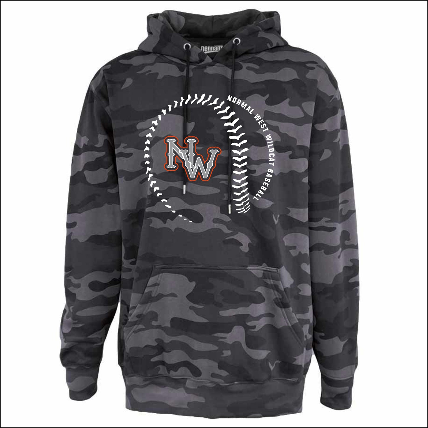 NCWHS Baseball Camo Hoodie