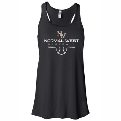 NCWHS Baseball Ladies Flowy Tank Top