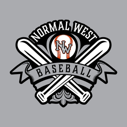 NCWHS Baseball Sport-Wick Fleece Hooded Pullover - Design C