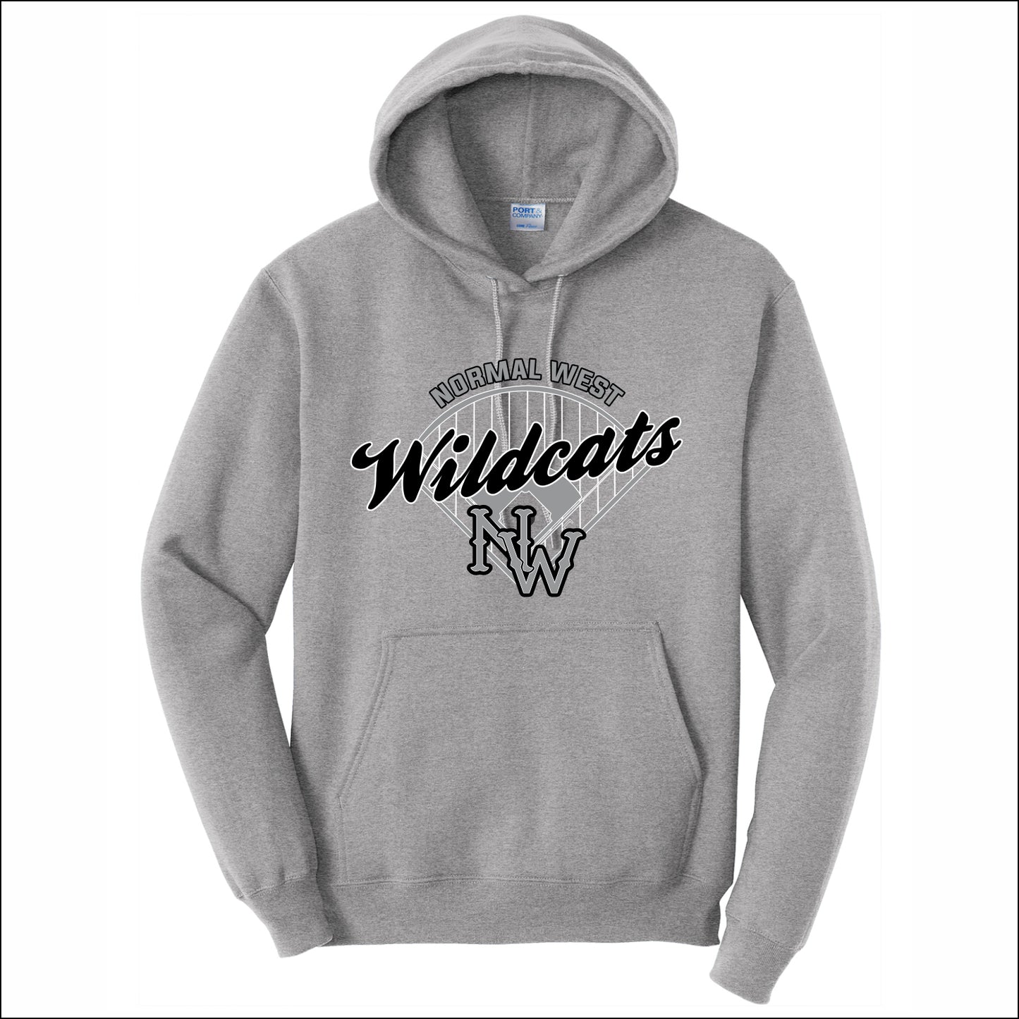 NCWHS Baseball Hooded Sweatshirt