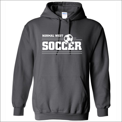 NCWHS Girls Soccer Hooded Sweatshirt - Des. E