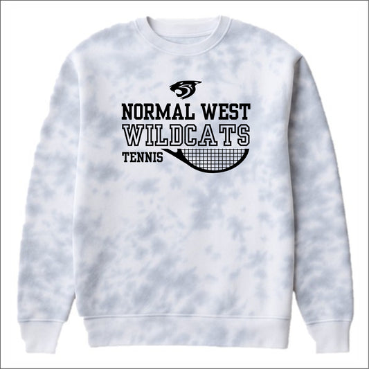NCWHS Girls Tennis Tie-Dye Crewneck Sweatshirt