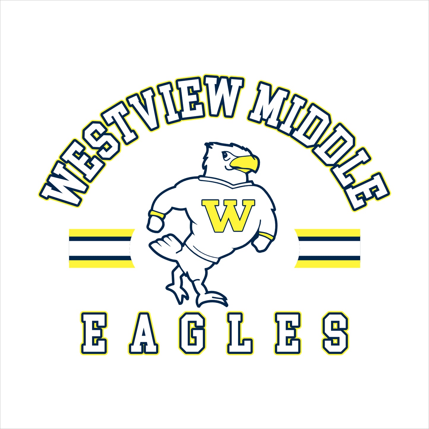 Westview MS 3/4 Sleeve Baseball T-shirt