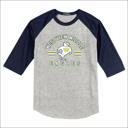 Westview MS 3/4 Sleeve Baseball T-shirt