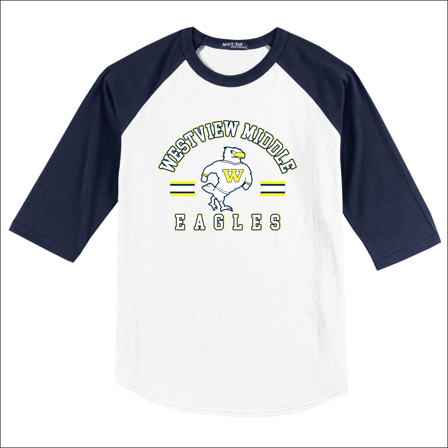 Westview MS 3/4 Sleeve Baseball T-shirt