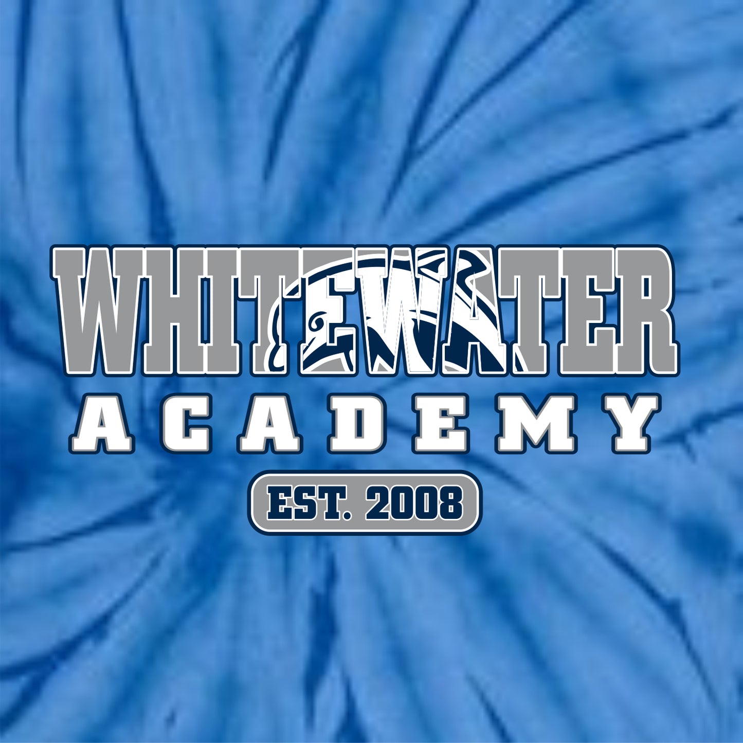 Whitewater Academy Tie-Dye T-shirt - Des. A