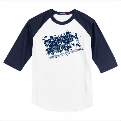 Whitewater Academy 3/4 Sleeve Baseball T-shirt - Des. A
