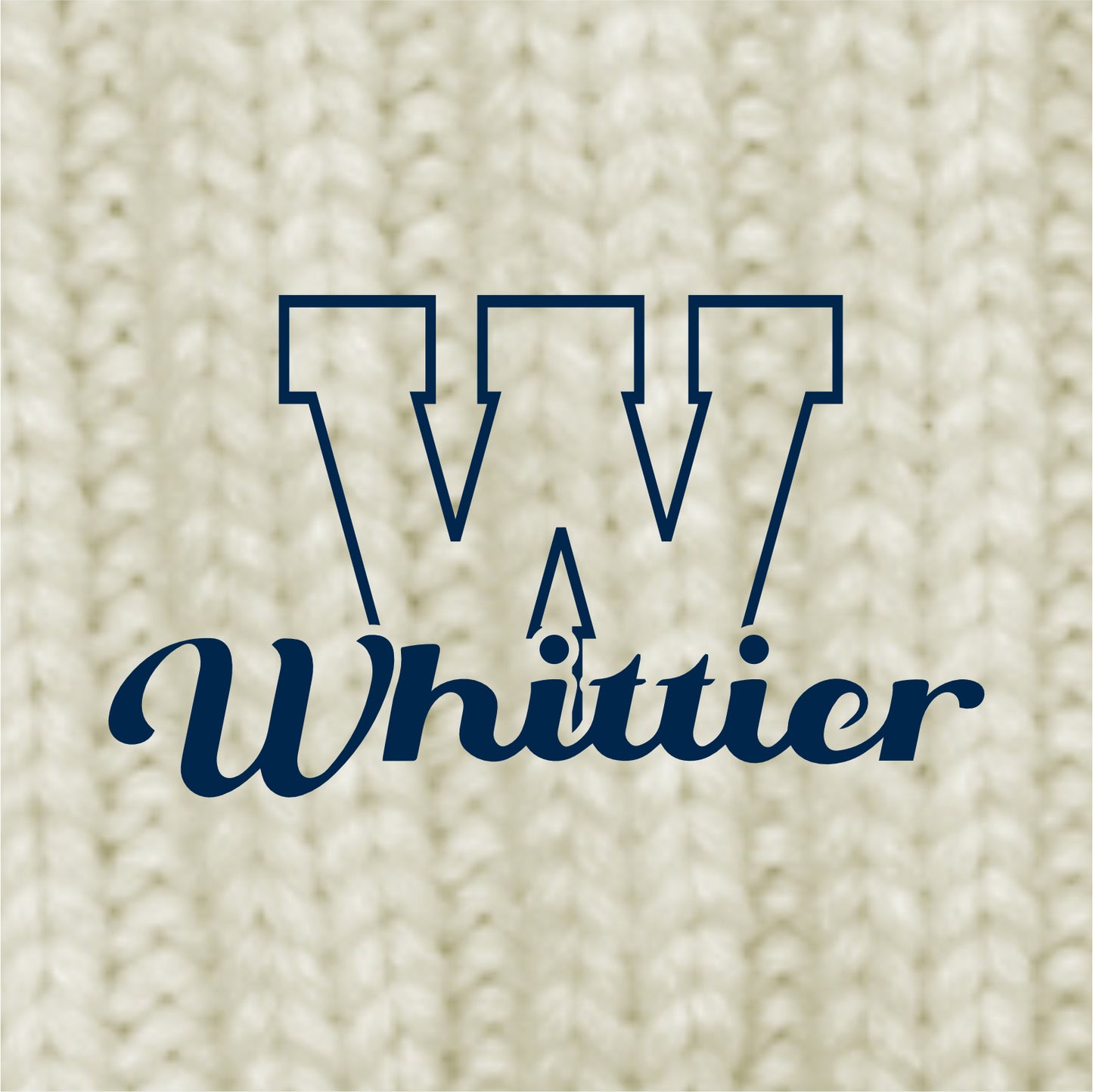 Whittier Elementary Faux Fur Pom Beanie