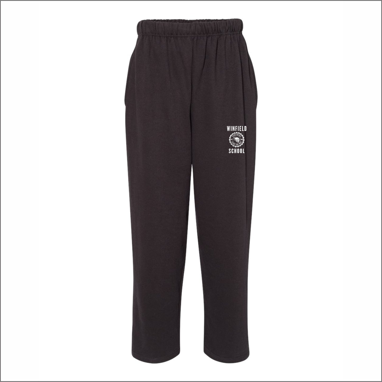 Winfield School Open Bottom Sweatpants w/pockets